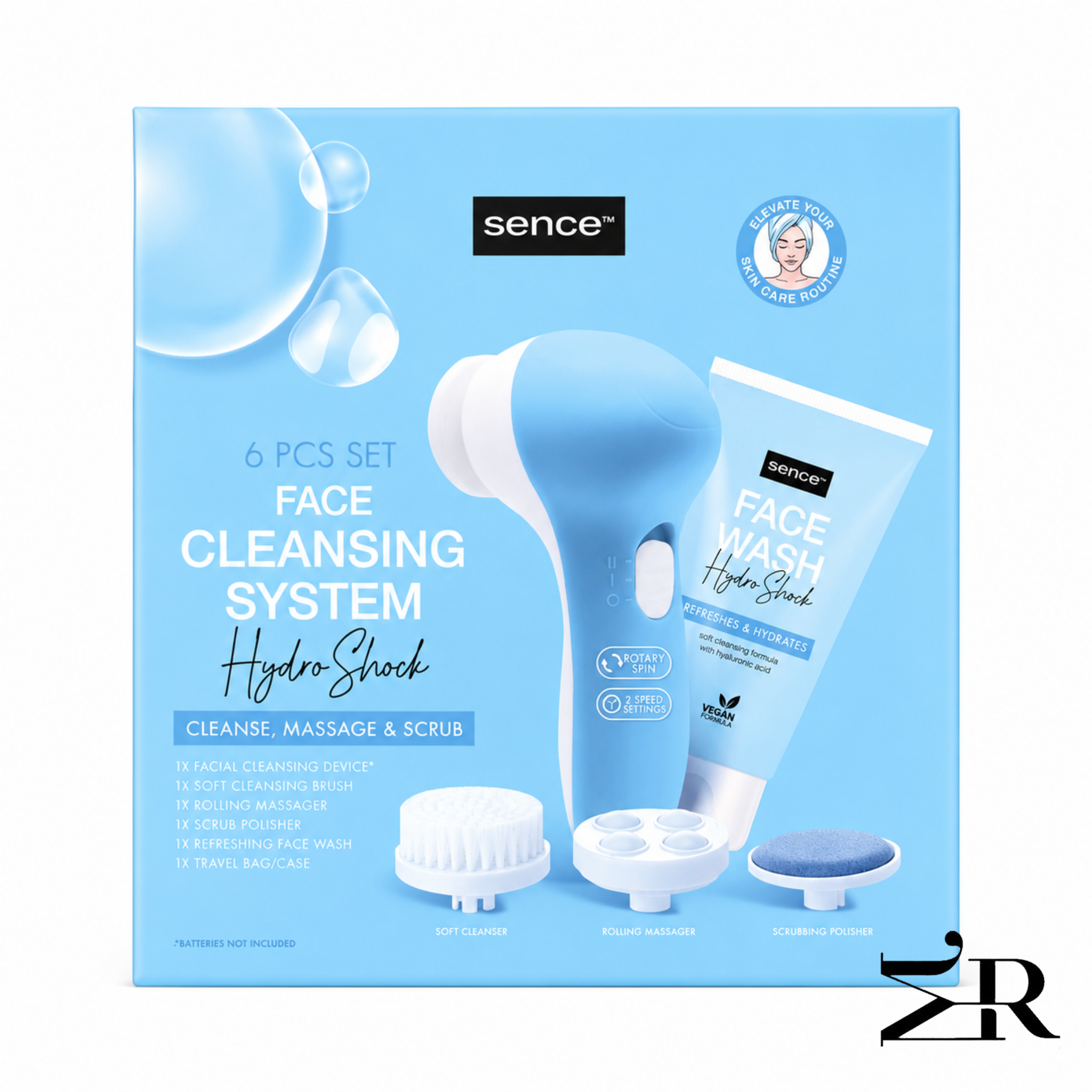 ست شستشو و پاکسازی صورت سنس |مدل Face Cleansing System Hydro Shock 6 PCS